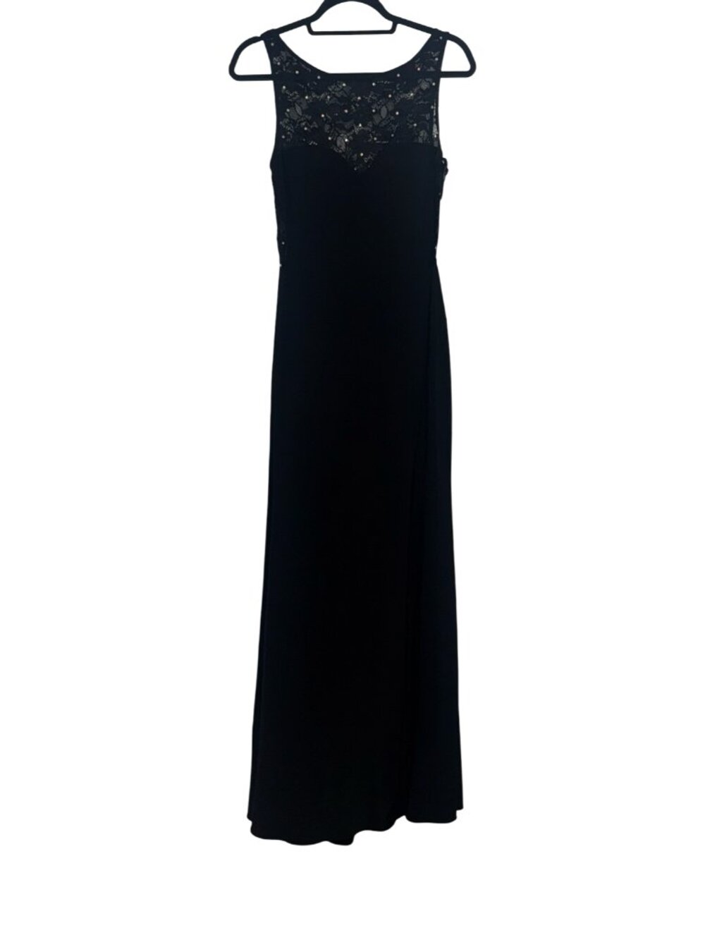 X By Xscape Women Black Long Evening Gown Sz 10 NWT